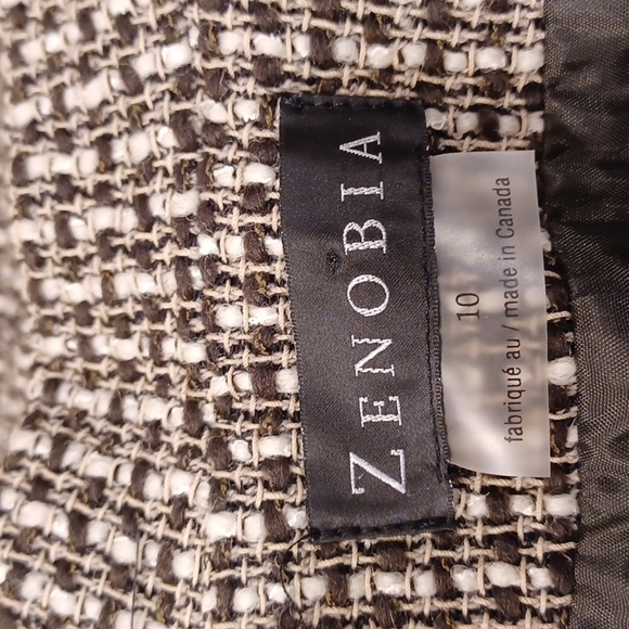 Zenobia Textured Woven Wool Blend Blazer NEW- Sz. 10 - Picture 10 of 13